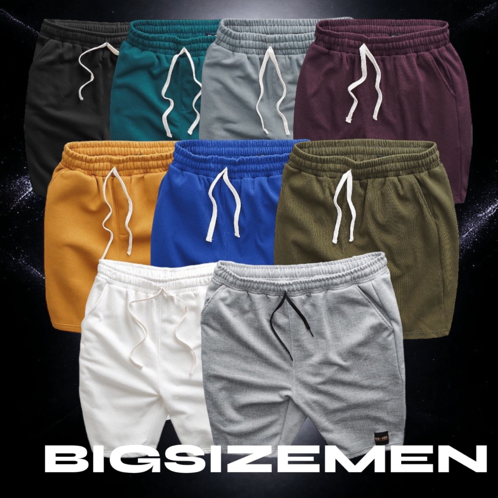BIGSIZE - Quần short nỉ nam form bigsize nhiều màu 80-130kg
