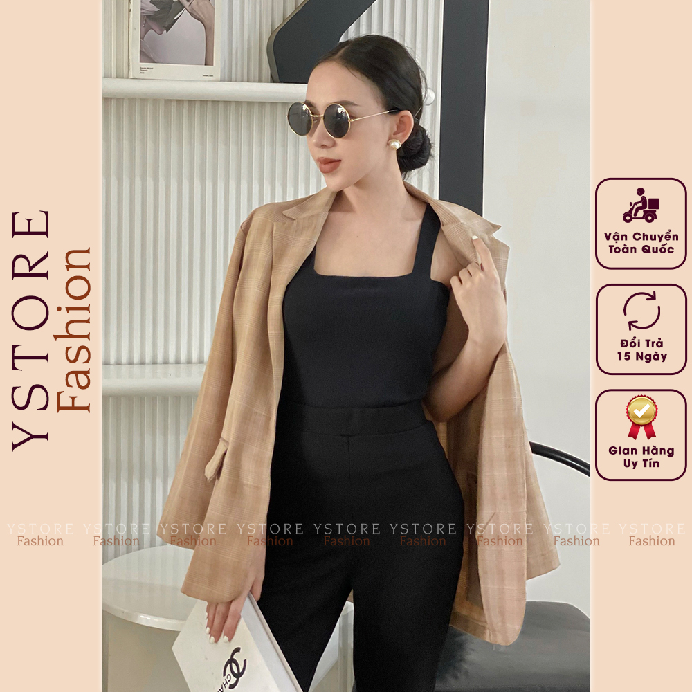 Áo Blazer Nữ Tay Dài, Áo Vest Nữ Kiểu Hàn Quốc Chất Vải Đẹp, Phong Cách Công Sở - Thời Trang Hàn Quốc