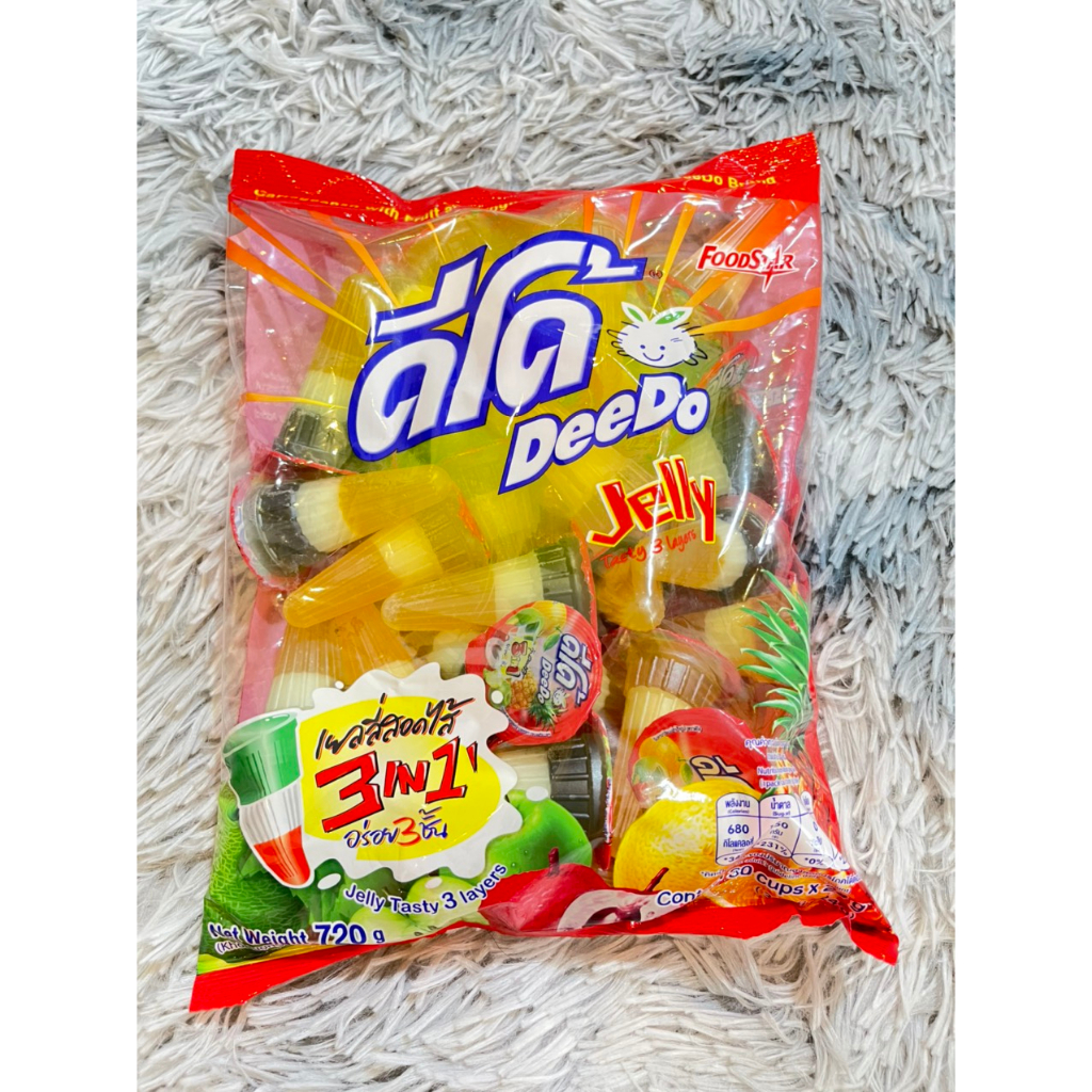 Thạch Rau Câu Trái Cây 3 Tầng DEEDO Thái Lan