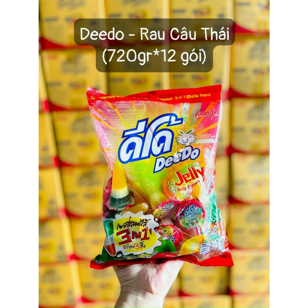 Thạch Rau Câu Trái Cây 3 Tầng DEEDO Thái Lan