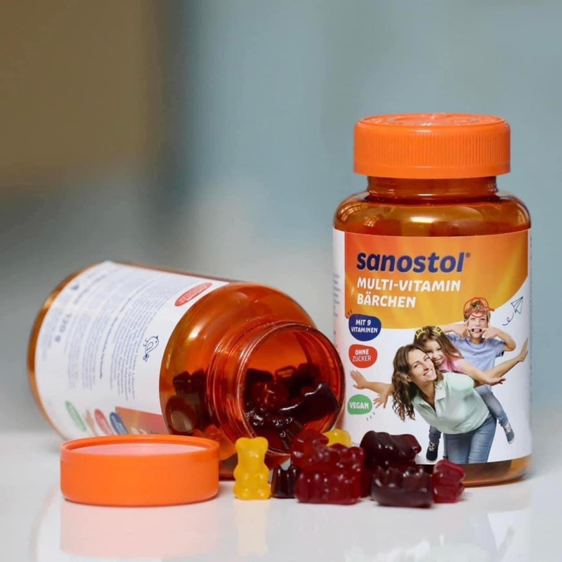 Kẹo gấu Sanostol Multi-vitamin Barchen cho trẻ em, hộp 60 viên, 120g,hàng nội địa Đức, mẫu mới
