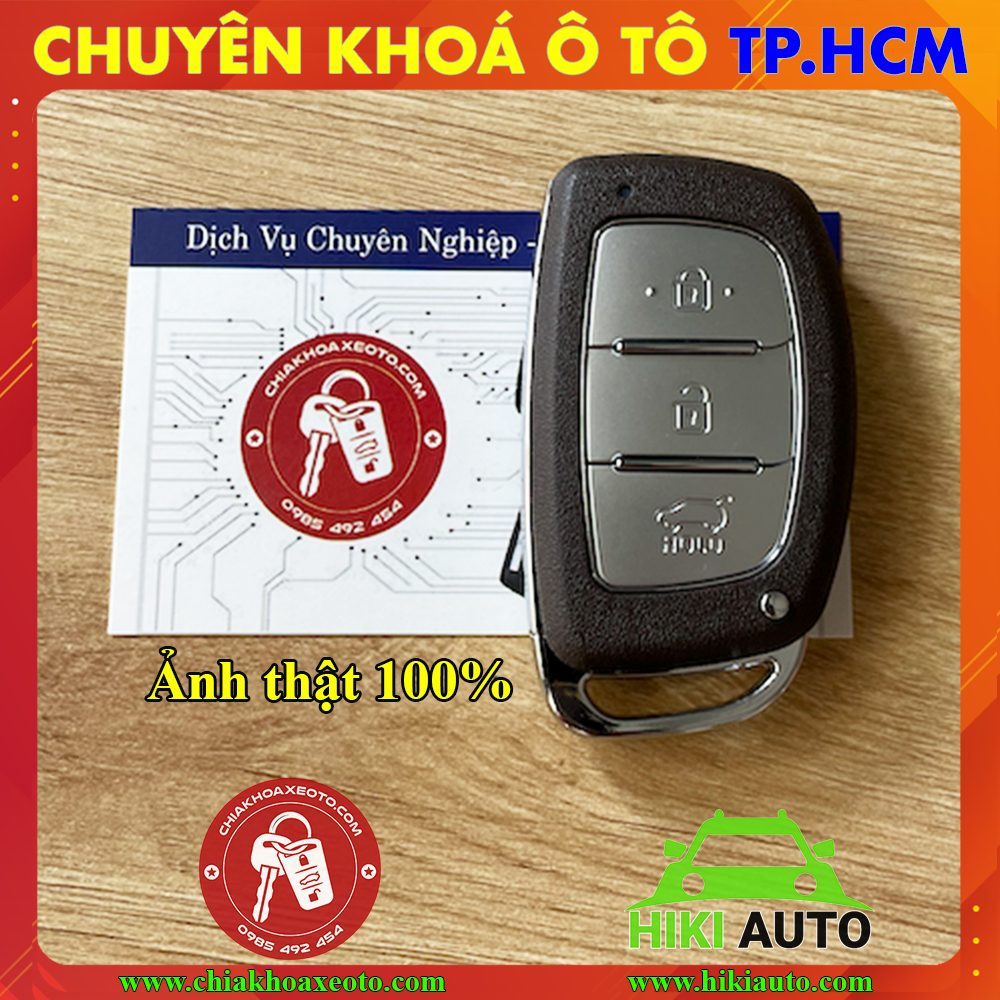 Vỏ chìa khoá Hyundai i10 i20 Tucson Creta Elantra 3 nút, Vỏ chìa khoá thông minh nhựa ABS bền chắc chắn chuẩn như zin