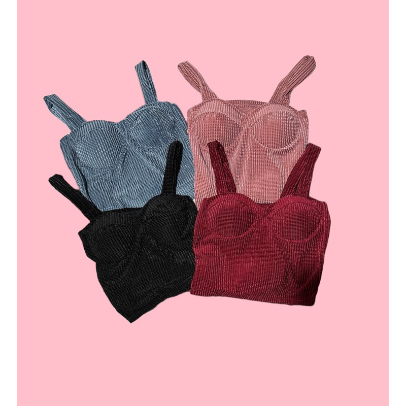 Áo Dây Bản Cúp Mút Khuôn Ngực Chất Gấm Nhung