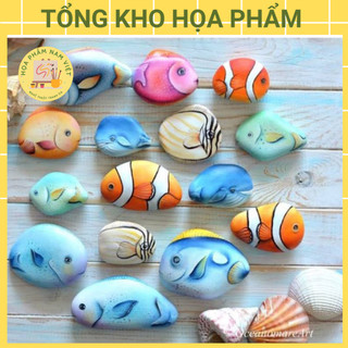 1 kg đá cuội trơn dùng để vẽ tranh đá nhiều size 4-5cm
