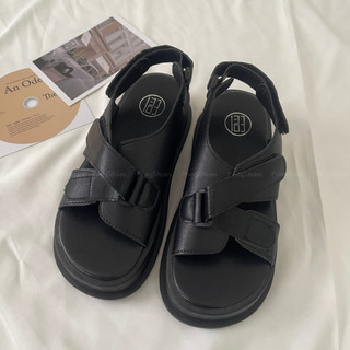Giày Sandal Nữ PongShoes đế bằng, quai chéo - FULL BOX - Mã 1563