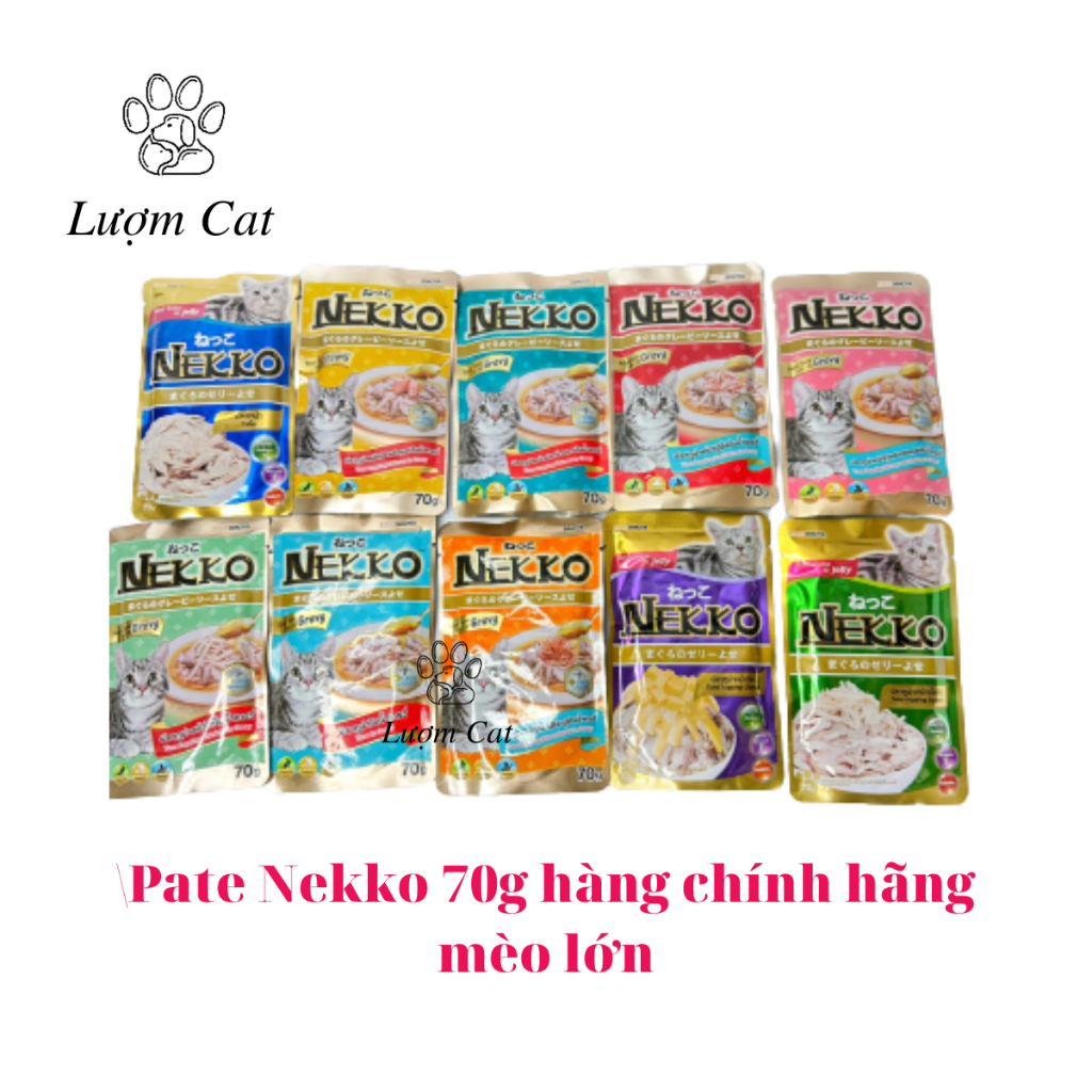 Pate Nekko chính hãng gói 70g pate cao cấp cho mèo