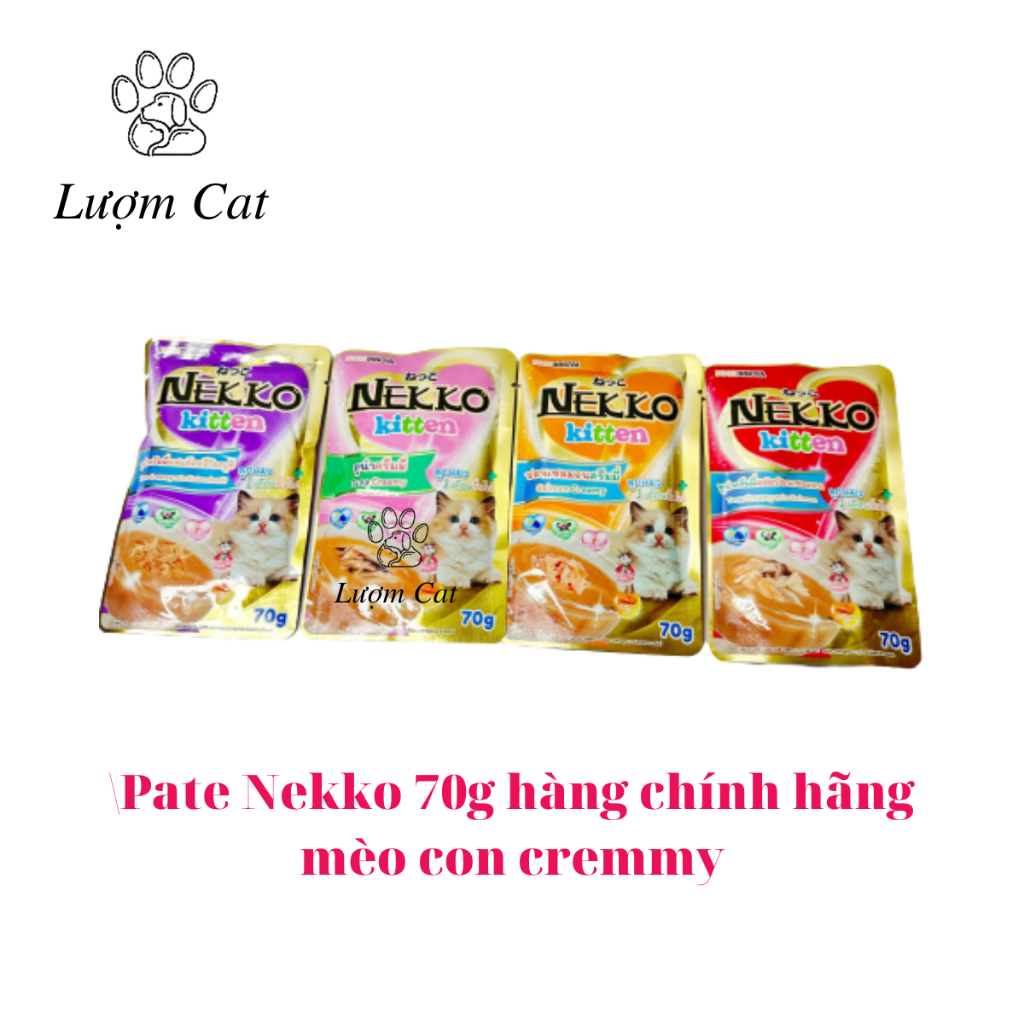 Pate Nekko chính hãng gói 70g pate cao cấp cho mèo