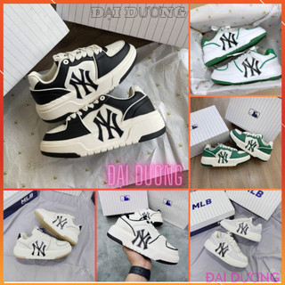 Giày thể thao MLB NY xanh, đen chunky liner off white, Giày sneaker mlb chunky 2022 hàn quốc bản đế cao cực hot 2022