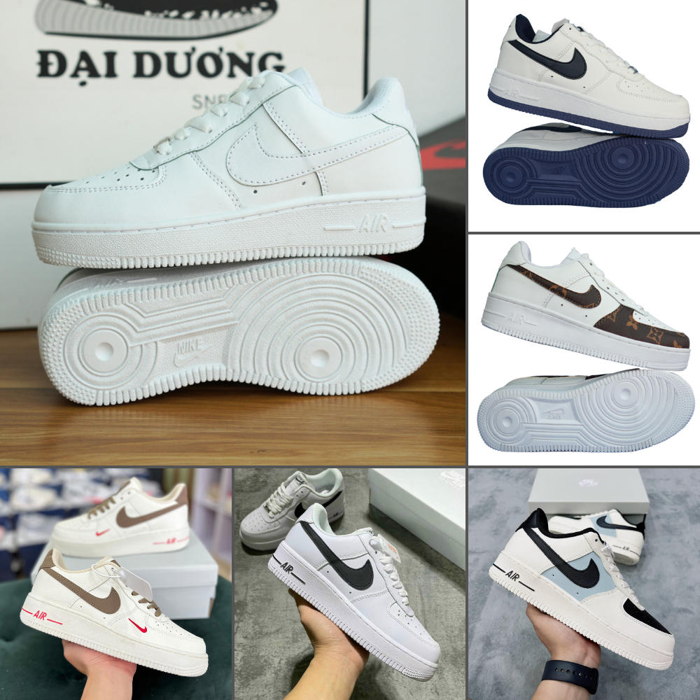 Giày thể thao AF1 Trắng, Giày sneaker air force 1 trắng full nam nữ siêu hot dễ phối đồ tặng FullBoxBill