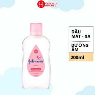 Dầu mát xa Johnson s Baby Oil dưỡng ẩm cho bé 200ml