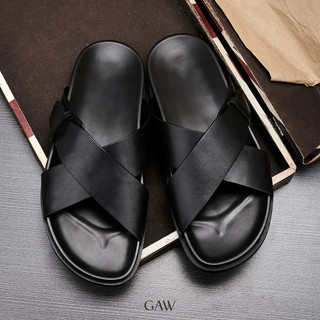Dép Gaw cross strap leather sandal G235