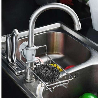 Giỏ Inox Gắn Vòi Rửa Bát