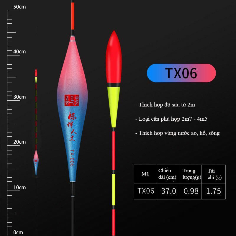 Phao câu đài, hồng lam,chất liệu phao nano tăm nhỏ ,và phao tăm to nano rễ nhìn cho ai mắt kém