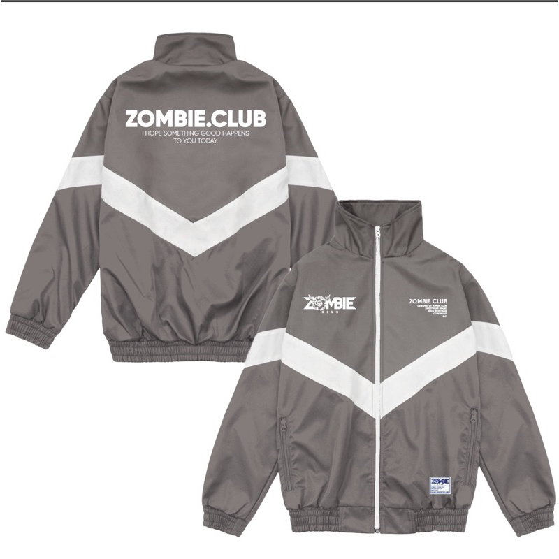 Áo Jacket Zombie Club,Chất Dù Phối Màu Full 2 Lớp Unisex Chính Hãng