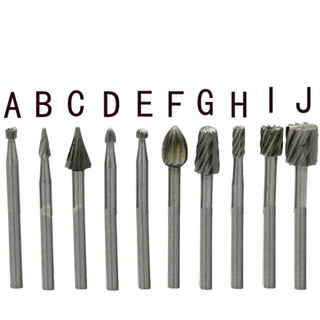 Bộ 10 Đầu Mũi Điêu Khắc Mài Gỗ Lũa-Cán 3mm