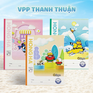 Combo 10 quyển vở 4 ô ly khổ class 96 trang oringa định lượng 80 hồng hà 0318.