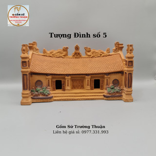 Đình làng bắc bộ phụ kiện trang trí hòn non bộ, hồ cá, bể cá