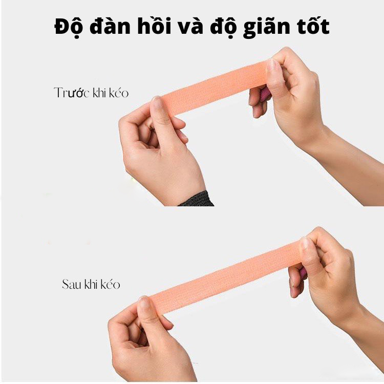 Băng Keo Thể Thao Tự Dính Đá Bóng Cuốn Cổ Chân Cổ Tay Cao Su Non Vải Chống Chấn Thương Hỗ Trợ Tập Luyện