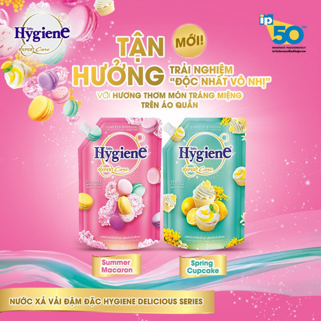 Hygiene Nước Xả Vải Thái Lan Giặt Xả Quần Áo Expert Care Siêu Đậm Đặc Làm Mềm Vải 1150ml