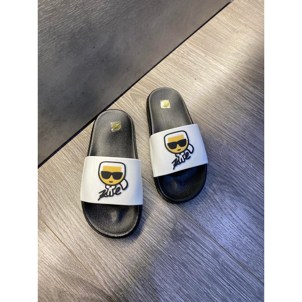 Dép quai ngang fendi nam, nữ dành cho bé siêu nhẹ KARL LAGERFEDL D42