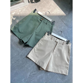 Quần Shorts kaki lưng cao form chữ A basic