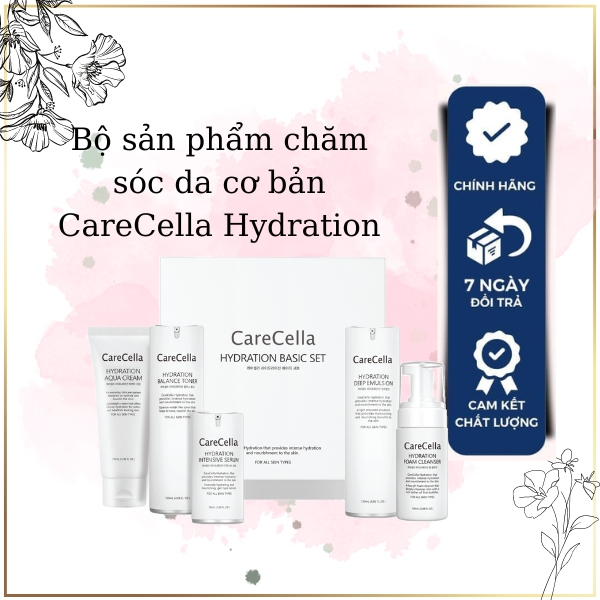 Bộ sản phẩm chăm sóc da cơ bản CareCella Hydration / CareCella Hydration Basic Set
