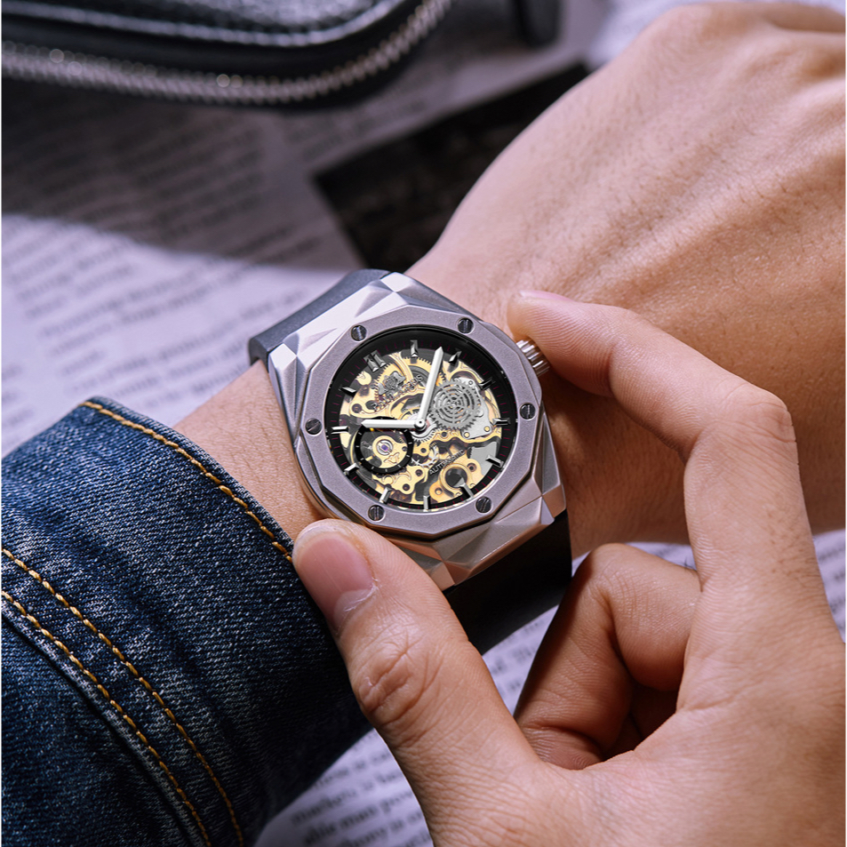 Đồng hồ cơ Automatic PAULAREIS Skeleton PL03