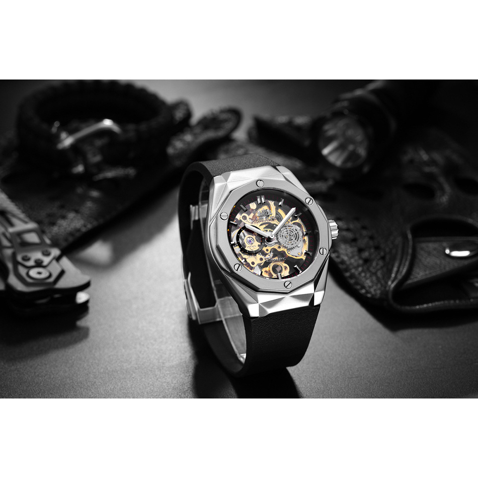 Đồng hồ cơ Automatic PAULAREIS Skeleton PL03