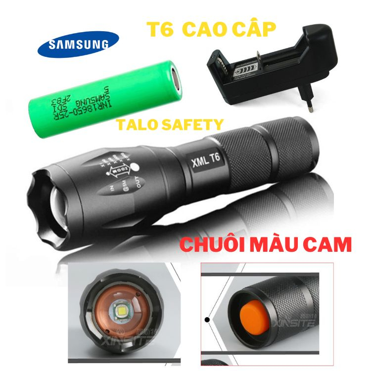 Đèn pin siêu sáng mini cầm tay chip led T6