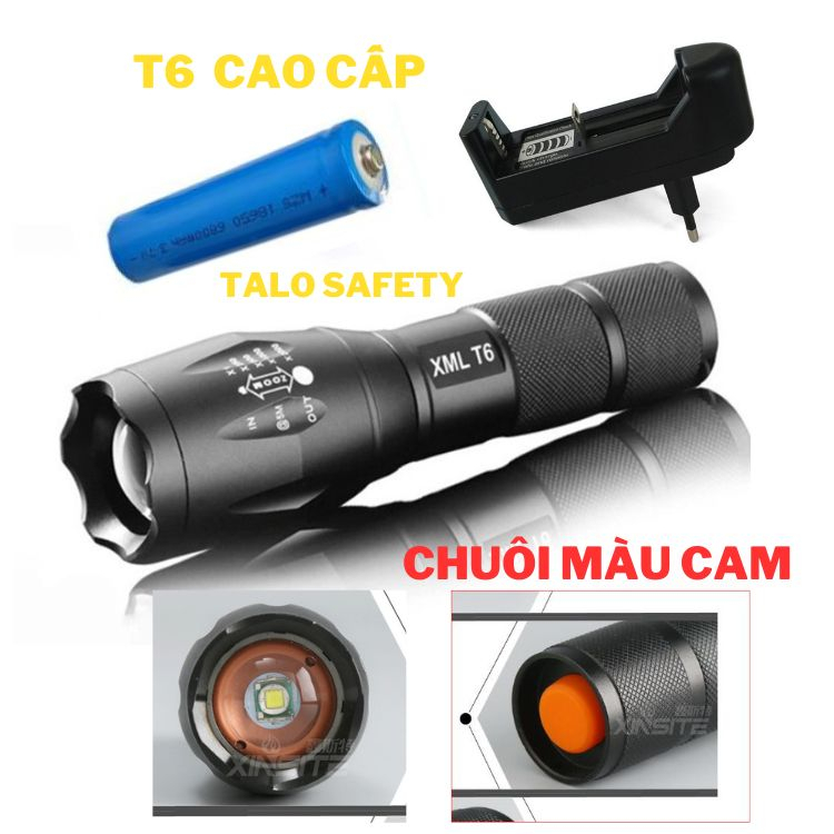 Đèn pin siêu sáng mini cầm tay chip led T6