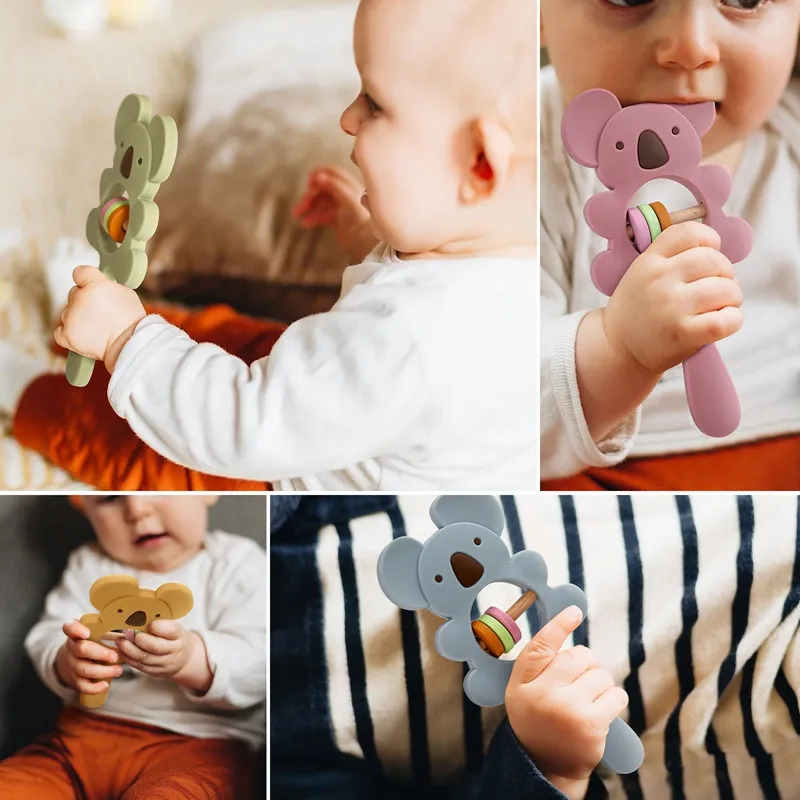 Đồ Chơi Lục Lạc Bằng Silicone - An Toàn Thực Phẩm Cho Bé Sơ Sinh