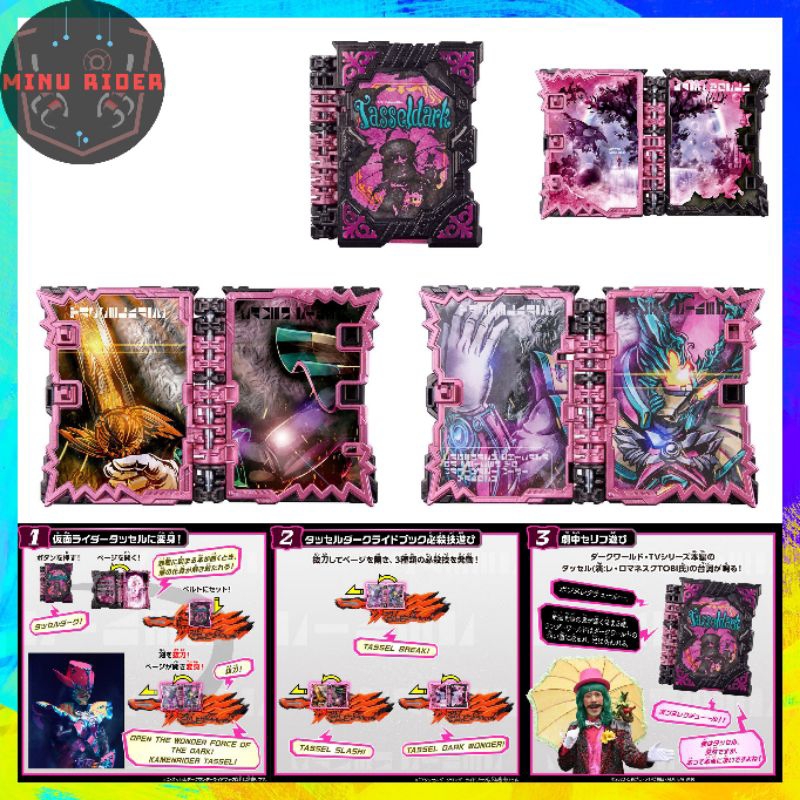 Đồ Chơi KamenRider Saber | Dx Tassel Dark, Arabiana Night, GaikotSuninJaden Ride Book Set | New, FullBox