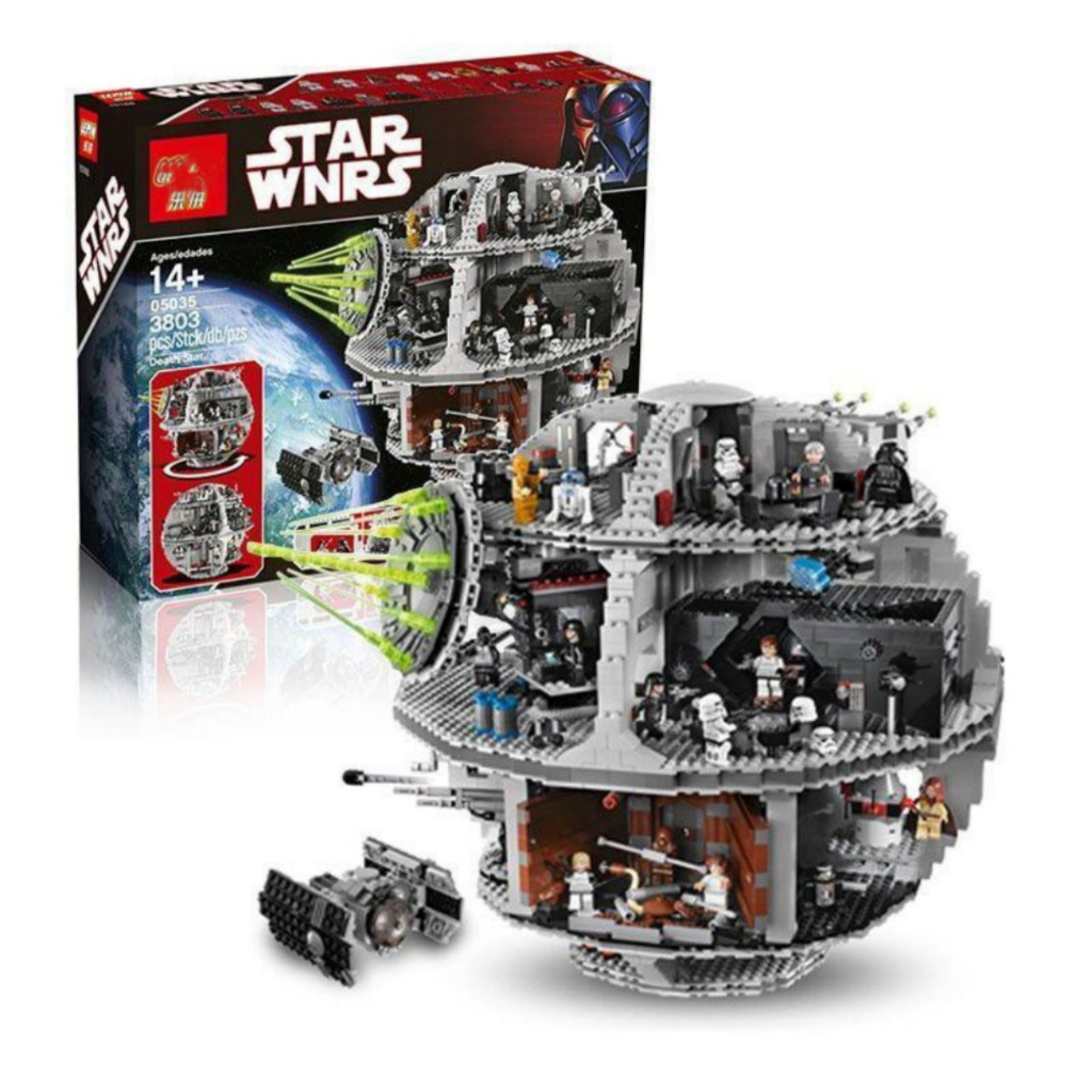 Bộ Xếp Hình Star Wars 10188 Leji 19074 Ngôi Sao Huỷ Diệt Death Star 3803 Mảnh