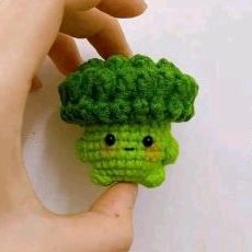 Móc khoá len hình bông cải xanh cuteee