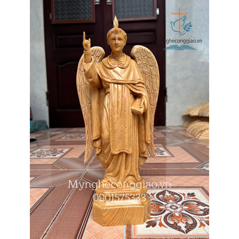 Tượng Thánh Vinh Sơn cao 40cm gỗ pơmu | Tượng Vincent | Tượng Chúa , Đồ thờ Công Giáo