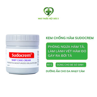 Kem chống hăm tã em bé Sudocrem kem hăm giảm mẩn đỏ, ngứa, hăm đỏ bởi tã, bỉm hộp 60g