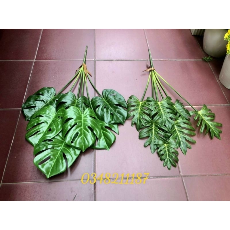 Cây giả Cây Trầu Bà- Trầu Bà Thanh Xuân - cây lá rùa phong thủy cao 70cm _trang trí nhà cửa