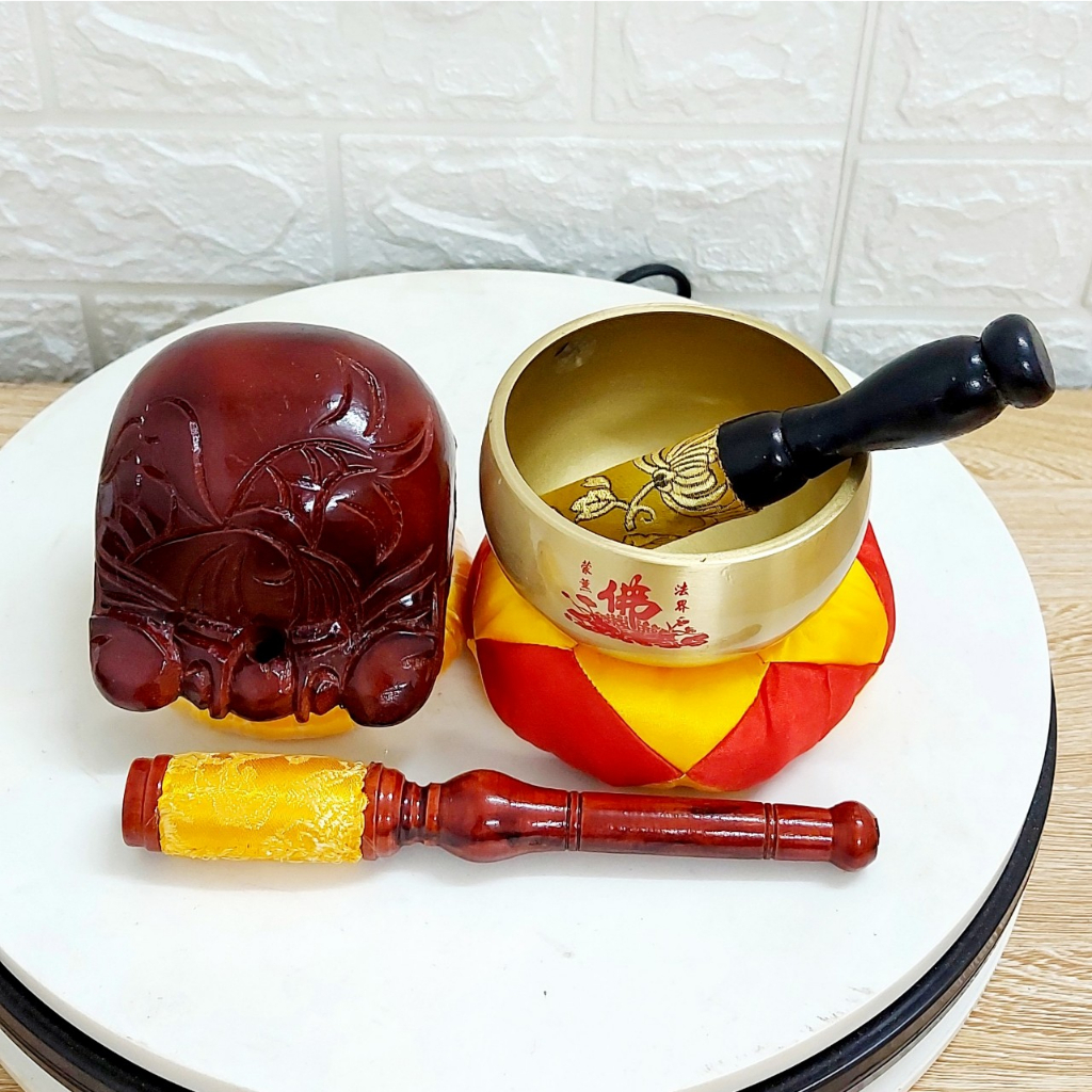 Chuông Mõ Tụng Kinh 4 inch Hàng Đẹp