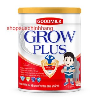 Sữa bột GOODMILK GROW PLUS  lon 900gr Dành cho trẻ suy dinh dưỡng thấp còi