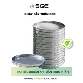 Khay Tròn Máy Sấy Thực Phẩm Công Nghiệp SGE GEC Chất Liệu Inox, Bền Đẹp Đường Kính Khay 47cm Cao 4cm