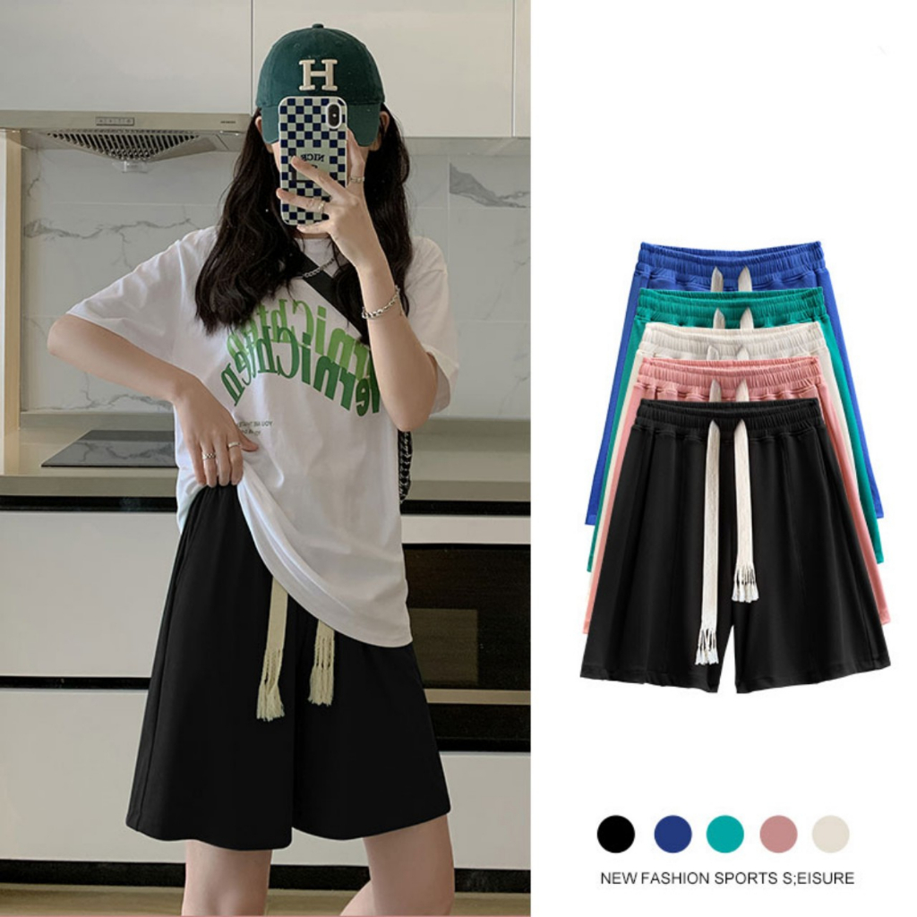Quần Short Nữ Ống Rộng Thun Dây Thòng Thời Trang Trẻ Trung Cá Tính MAITREYA m056