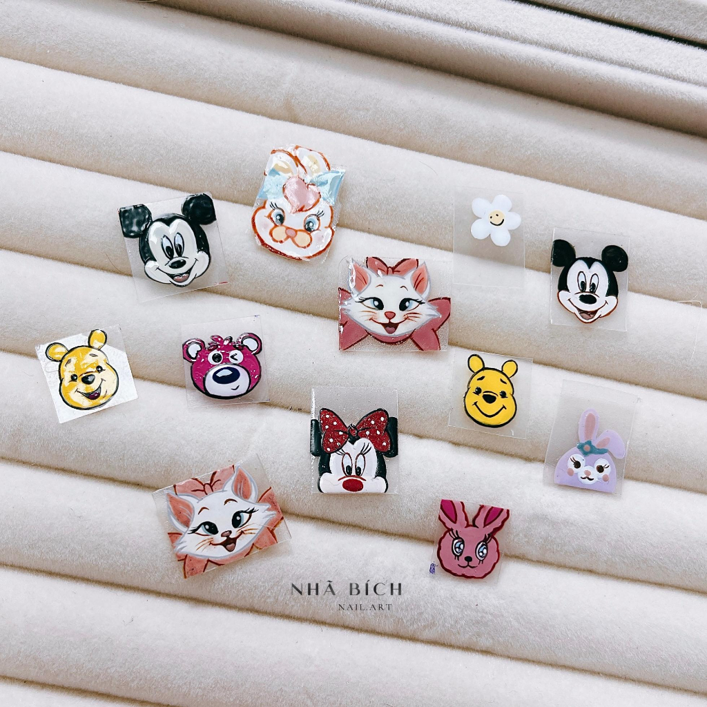 Mica vẽ nail - decal nail có keo chuyên dụng