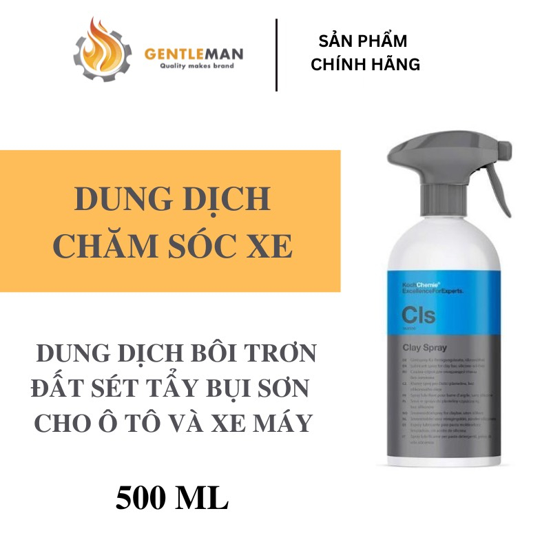 KOCH CHEMIE CLAY SPRAY CLS - DUNG DỊCH BÔI TRƠN ĐẤT SÉT TẨY BỤI SƠN TRÊN Ô TÔ VÀ XE MÁY DUNG TÍCH 10 LÍT