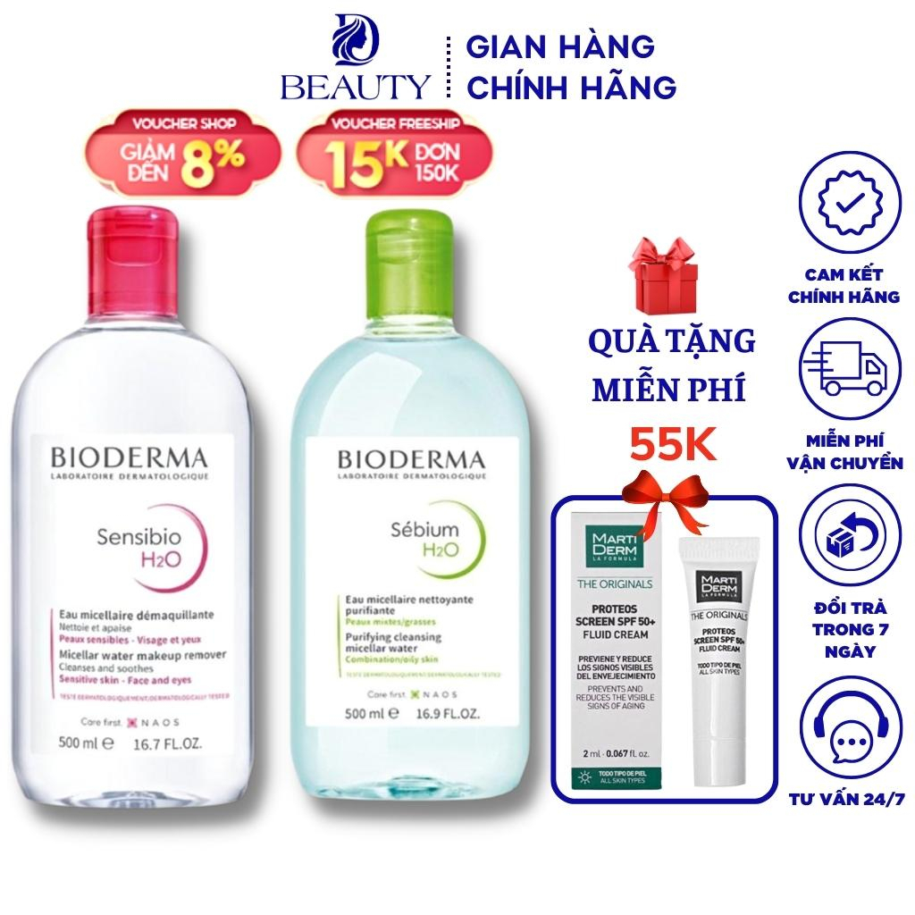 Nước Tẩy Trang Biodermal 500ml Của Pháp Chính Hãng Tẩy Trang Cho Da Dầu Mụn Và Da Nhạy Cảm Da Thường