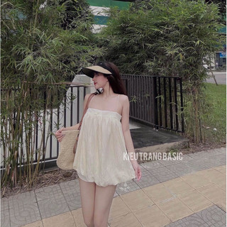 Áo 2 dây đũi bồng siêu đẹp ( ảnh thật)
