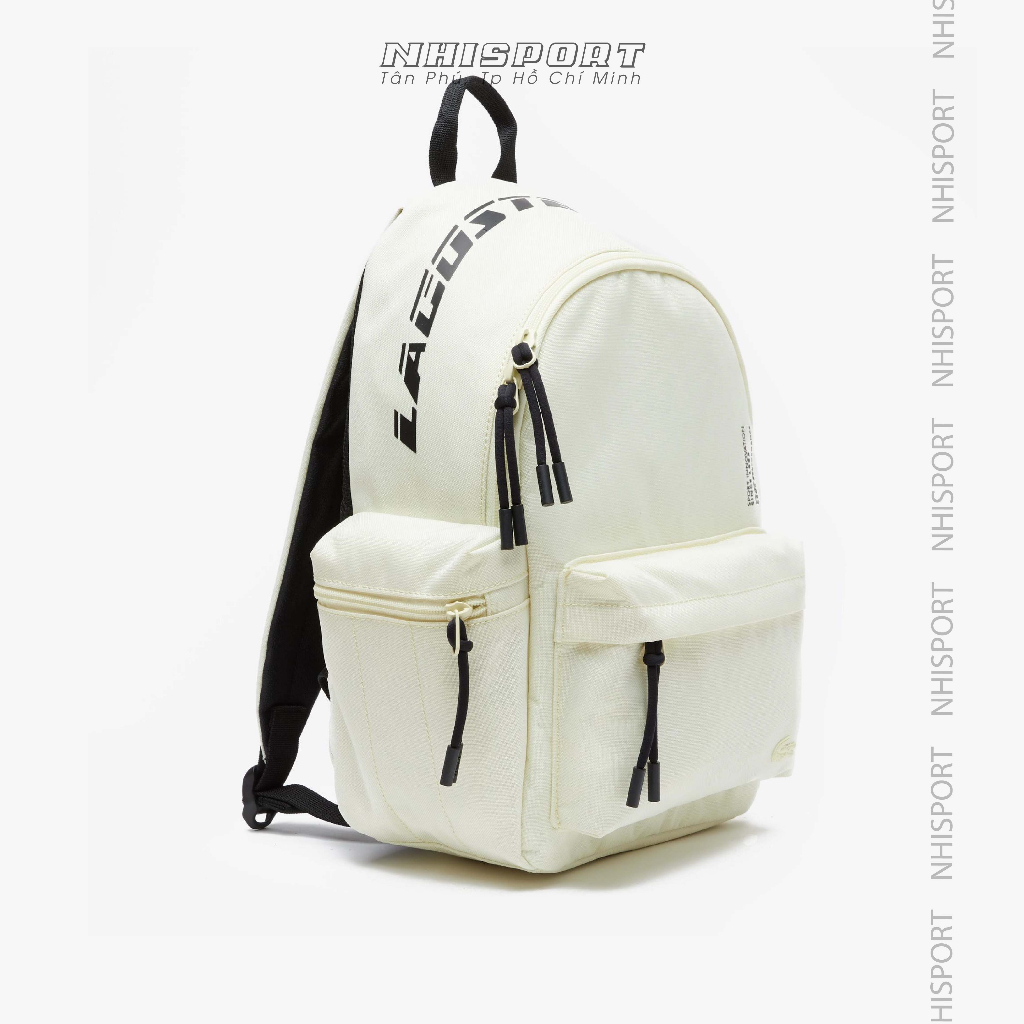 Balo thể thao du lịch nam nữ LACOSTE Neocroc Backbag chất liệu vải canvas poli cao cấp chống nước hàng xuất size 42