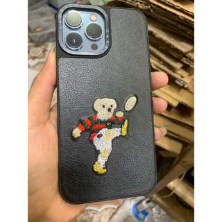 Ốp da Iphone thêu cao cấp