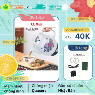 Ấm Sắc Thuốc GALI Mã SP GL-1815 Dung Tích 4L Công Suất Chuẩn 450W Sắc 3 Chén Còn 1 Chén Hàng Nhập Khẩu Bảo Hành 12 Tháng