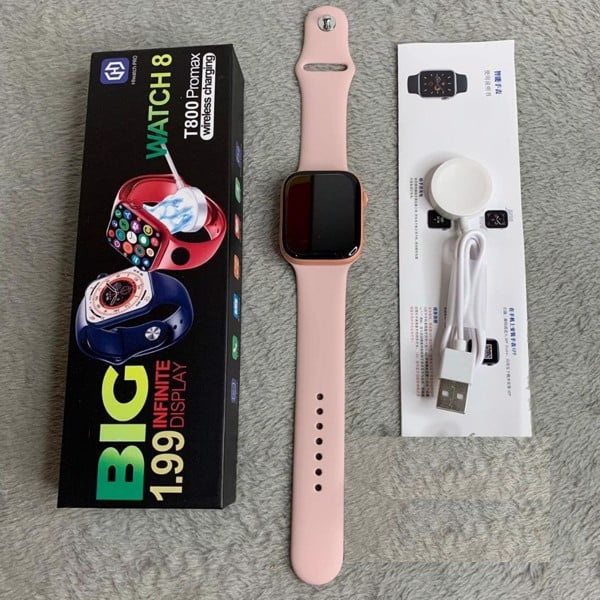 Đồng Hồ thông minh Watch T8OO Promax màn hình hiển thị Màu thiết kế Sport ,Bluetooth , đầy đủ tính năng HOT New | BigBuy360 - bigbuy360.vn