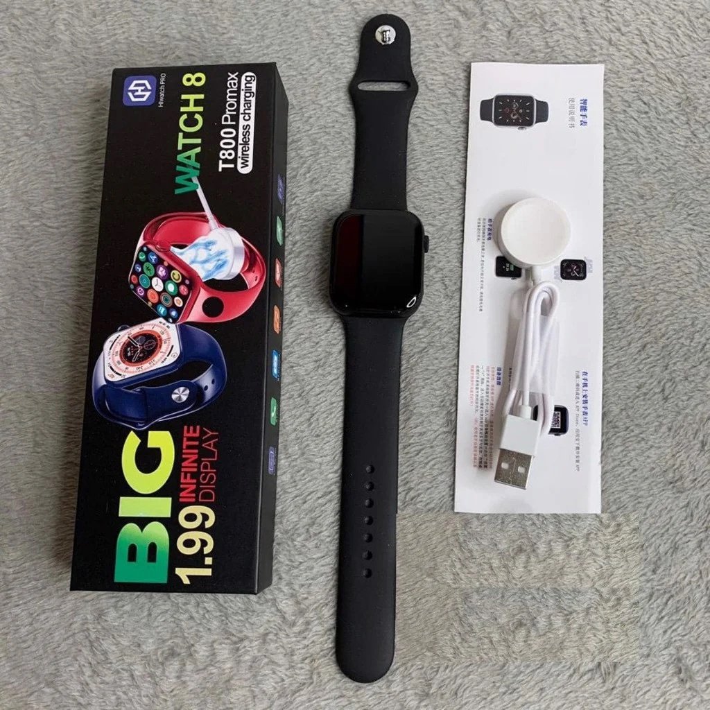 Đồng Hồ thông minh Watch T8OO Promax màn hình hiển thị Màu thiết kế Sport ,Bluetooth , đầy đủ tính năng HOT New | BigBuy360 - bigbuy360.vn